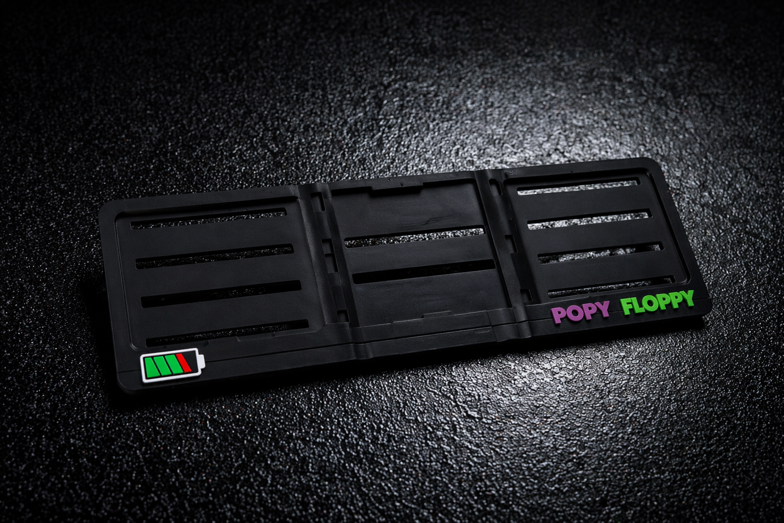 Charged — abstract standard registration plate underlay for electric cars by Popy Floppy